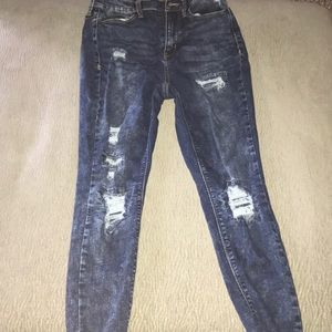 High rise ankle jeggings